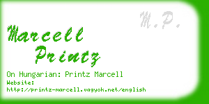 marcell printz business card